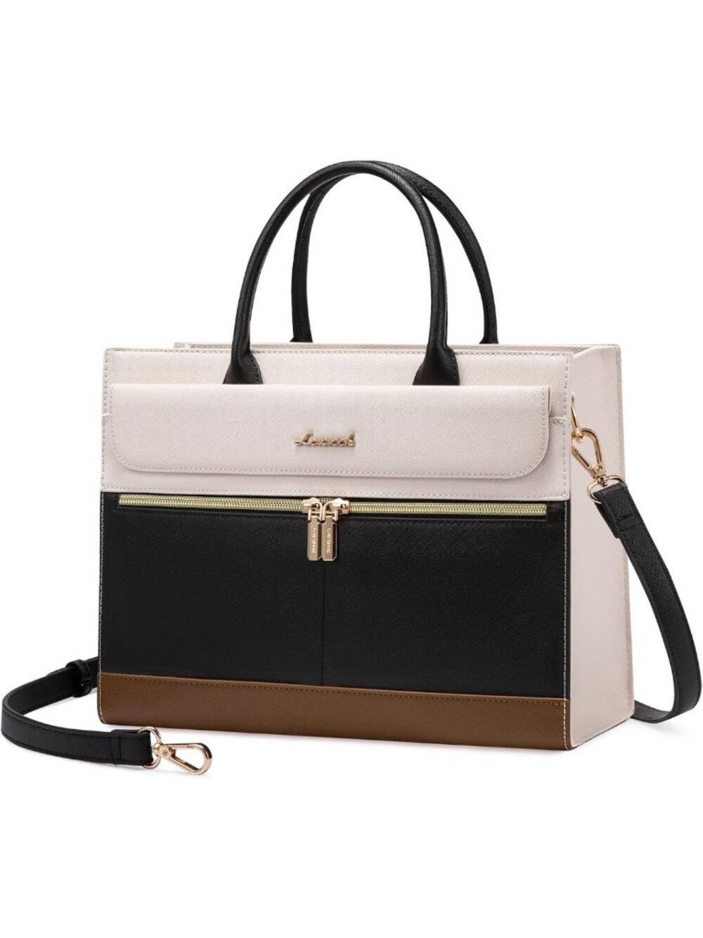 Stylish Leather Shoulder Bag Tote - Black Crossbody Satchel for Women’s Fashion